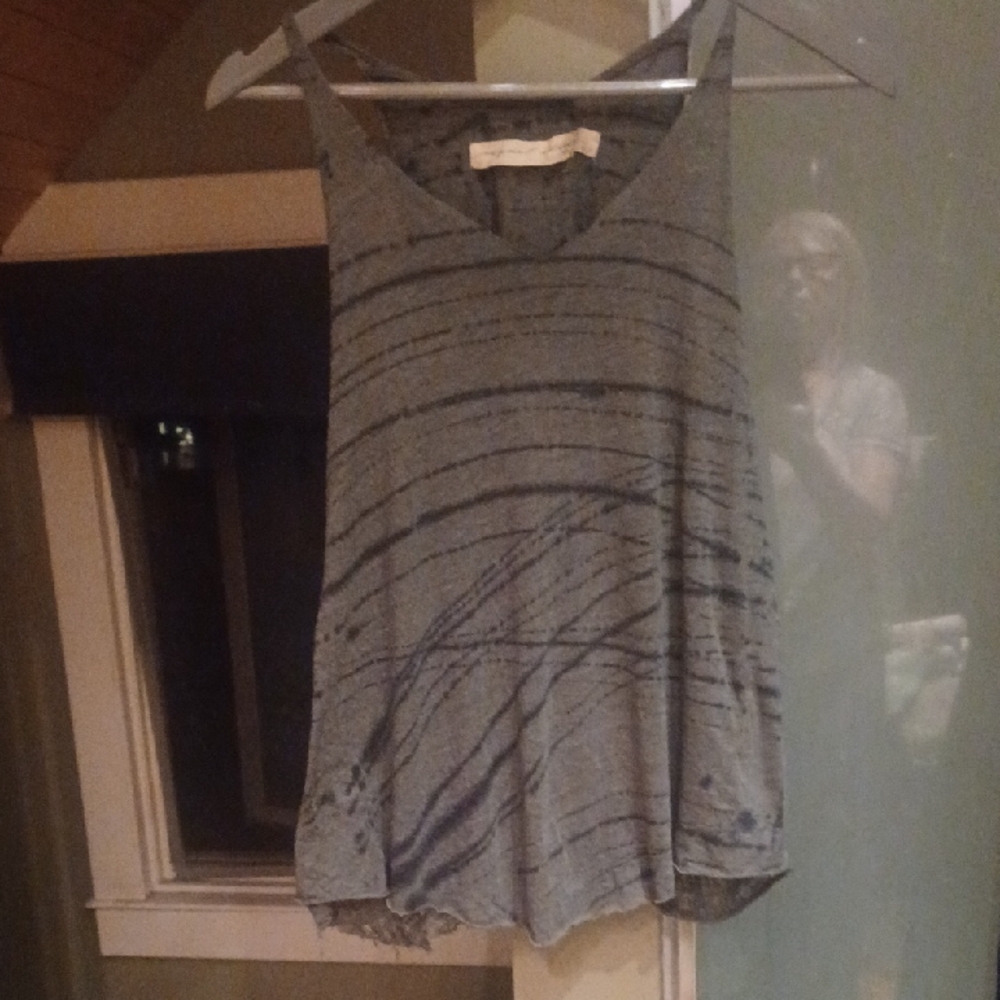 Designer Raquel Allegra Graphic khaki  Tank Top size2